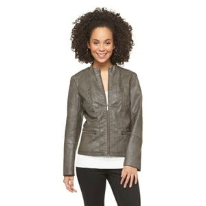 Xhilaration Faux Leather Moto Jacket L/G Juniors